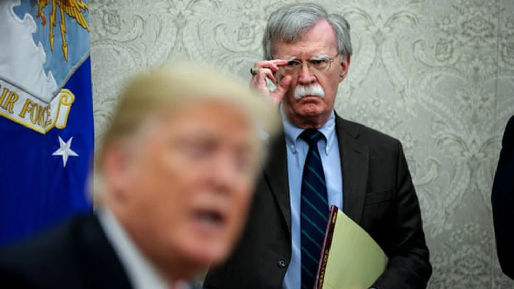 Tổng thống Mỹ Trump sa thải Cố vấn An ninh Quốc gia John Bolton. Ảnh: CNBC