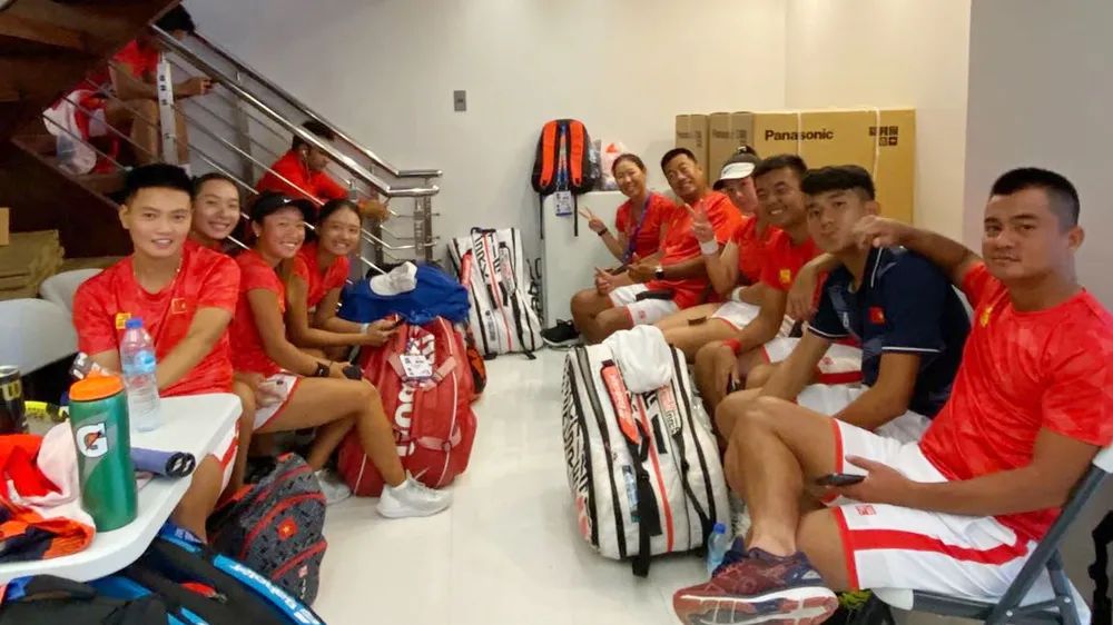 Quần vợt SEA Games cuống cuồng vì bão Kammuri ảnh 3