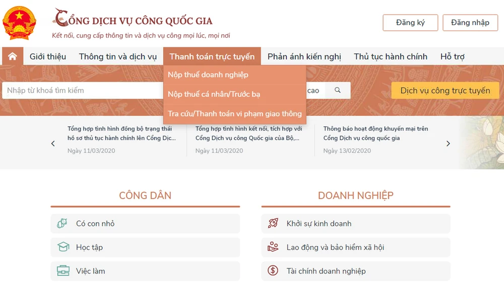 VietinBank cung cấp Giải pháp Thanh toán trên Cổng Dịch vụ công Quốc gia ảnh 2 VietinBank cung cấp Giải pháp Thanh toán trên Cổng Dịch vụ công Quốc gia ảnh 2