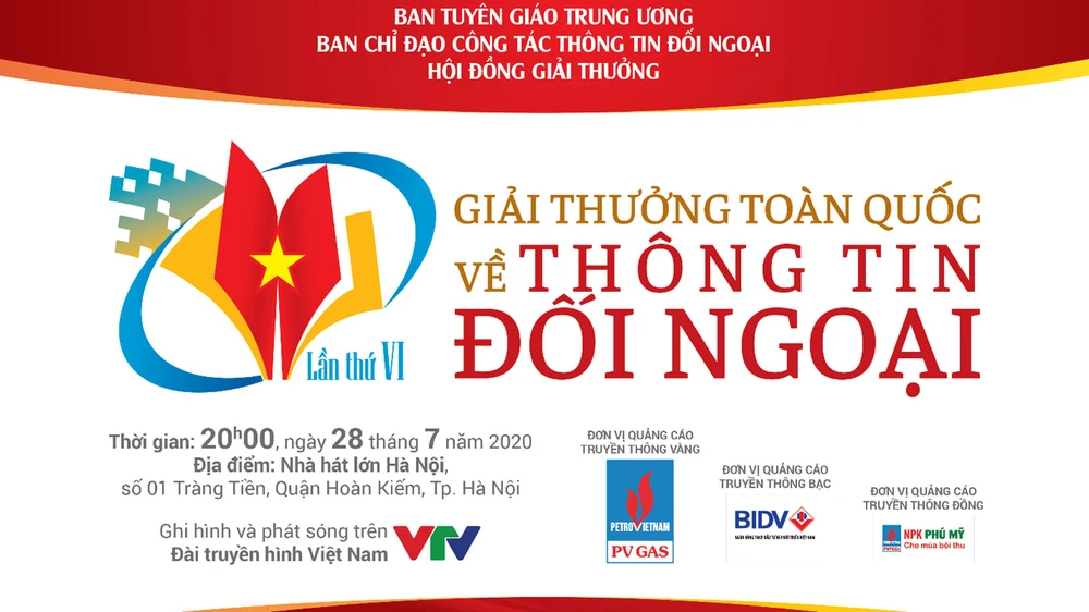 Sắp tổ chức trao giải thưởng toàn quốc về thông tin đối ngoại lần thứ VI