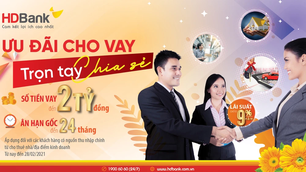 HDBank ưu đãi cho vay, trọn tay chia sẻ cùng người cho thuê nhà trong dịch Covid-19