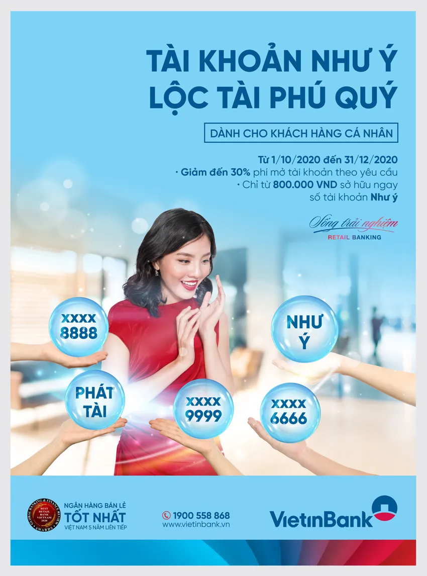 “Tài khoản như ý - Lộc tài phú quý” cùng VietinBank ảnh 1 “Tài khoản như ý - Lộc tài phú quý” cùng VietinBank ảnh 1