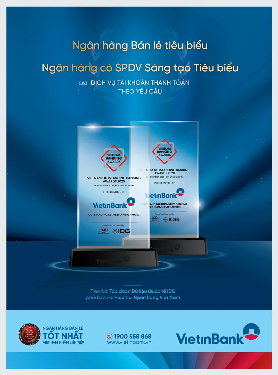 VietinBank nhận cú đúp giải thưởng uy tín ảnh 1 VietinBank nhận cú đúp giải thưởng uy tín ảnh 1