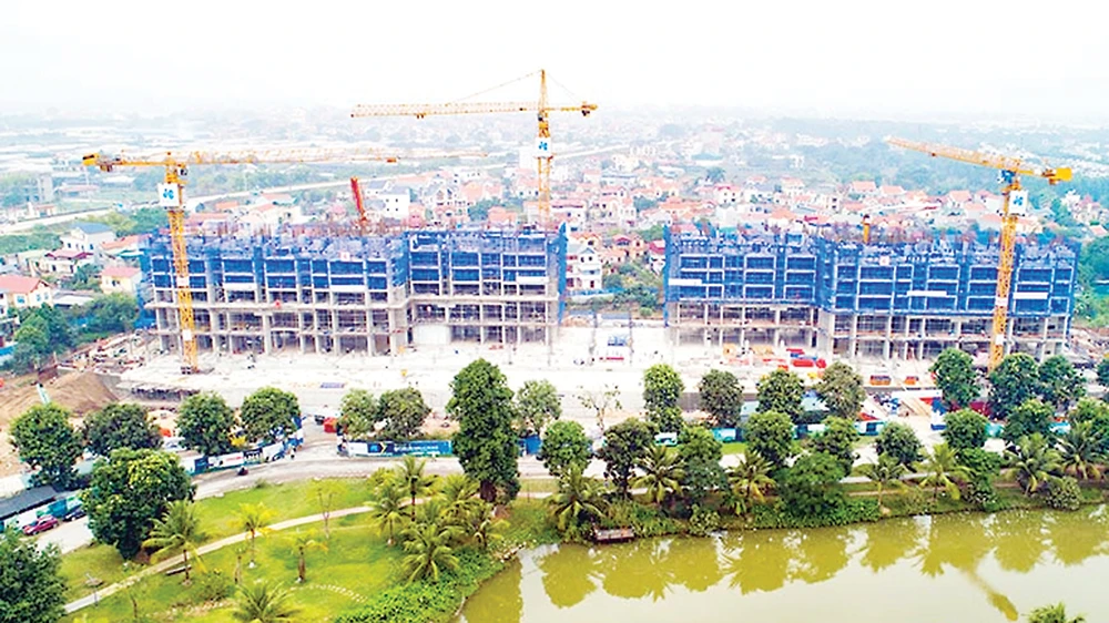 Hòa Bình thi công vượt tiến độ dự án Sky Oasis Residences