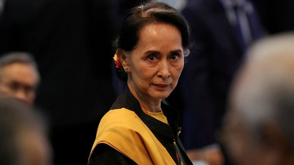 Cố vấn nhà nước Myanmar Aung San Suu Kyi. Ảnh: REUTERS