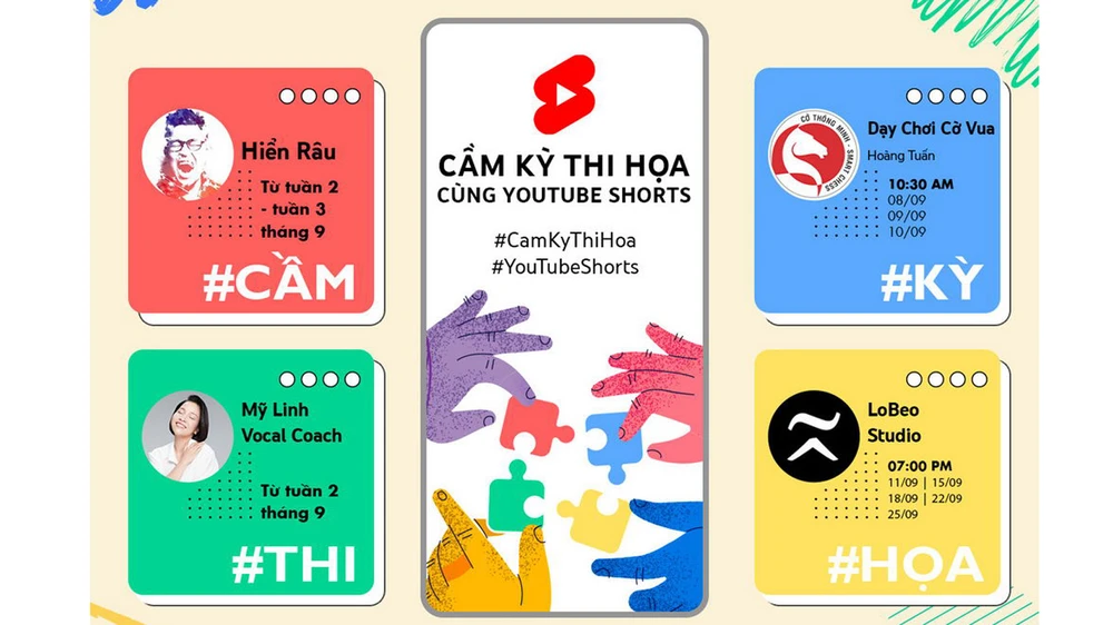 Luyện cầm - kỳ - thi - họa cùng YouTube Shorts