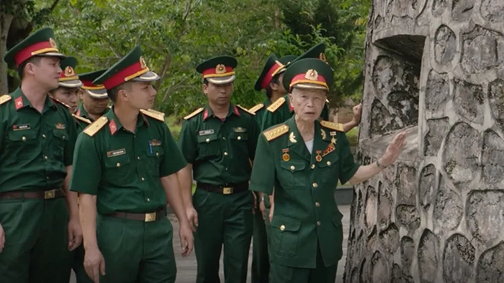 Cảnh trong phim "Chiến thắng biên giới thu đông - 1950" do Điện ảnh Quân đội nhân dân sản xuất