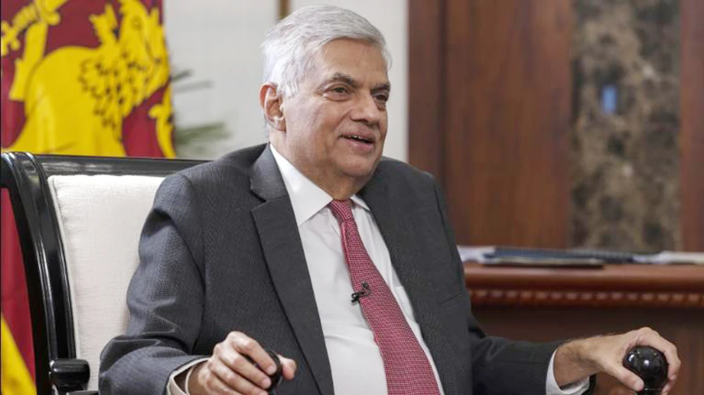 Ông Ranil Wickremesinghe tại Colombo, Sri Lanka, hôm 25-5. Ảnh: GETTY IMAGES