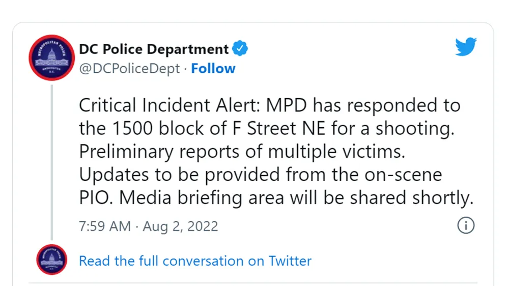 Nhiều người bị bắn trong vụ xả súng ở Thủ đô Washington (Mỹ) ảnh 1