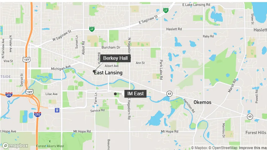 Berkey Hall và IM East - nơi xảy ra vụ việc. Nguồn: CNN