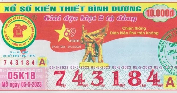 Công ty Xổ số Bình Dương chấn chỉnh việc phát hành vé số in sai sự kiện lịch sử