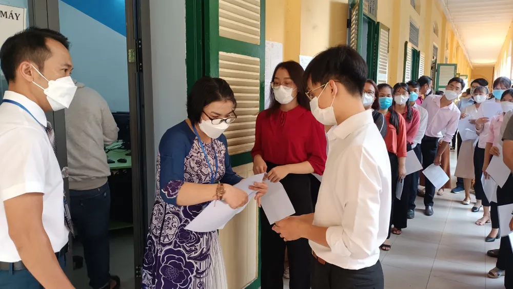 Ứng viên tham gia thi tuyển giáo viên năm học 2022-2023 tại TPHCM