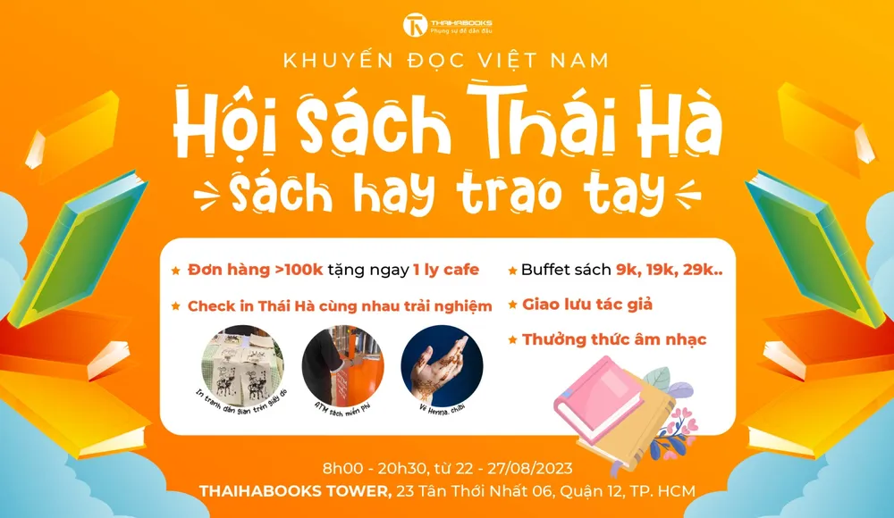 Nhiều ưu đãi tại “Hội sách Thái Hà - Sách hay trao tay”