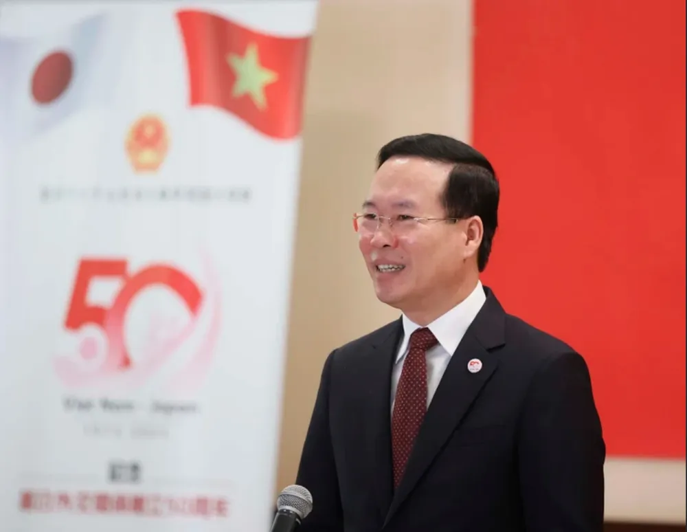 Chủ tịch nước Võ Văn Thưởng phát biểu tại buổi gặp mặt. Ảnh: TTXVN Chủ tịch nước Võ Văn Thưởng phát biểu tại buổi gặp mặt. Ảnh: TTXVN