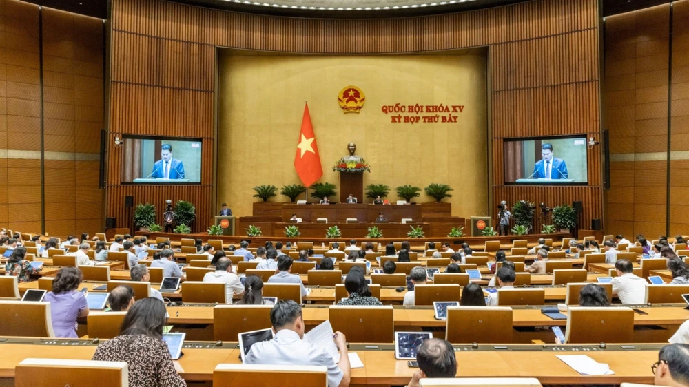 Quốc hội chiều 19-6. Ảnh: QUANG PHÚC Quốc hội chiều 19-6.jpg