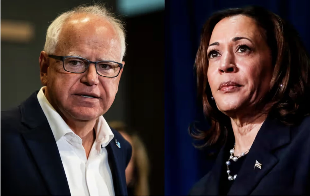 Bà Kamala Harris chọn Thống đốc bang Minnesota Tim Walz là người liên danh tranh cử