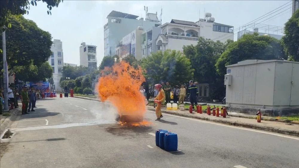 Các đội tham gia hội thi ở quận Tân Phú