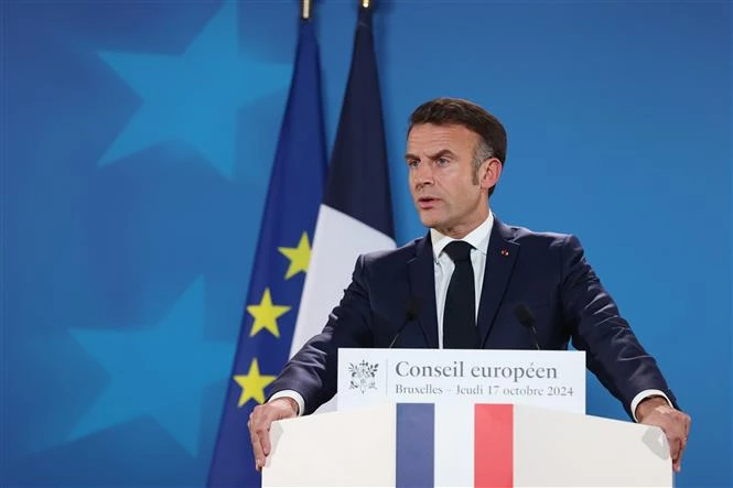 Tổng thống Pháp Emmanuel Macron. Ảnh: THX/TTXVN