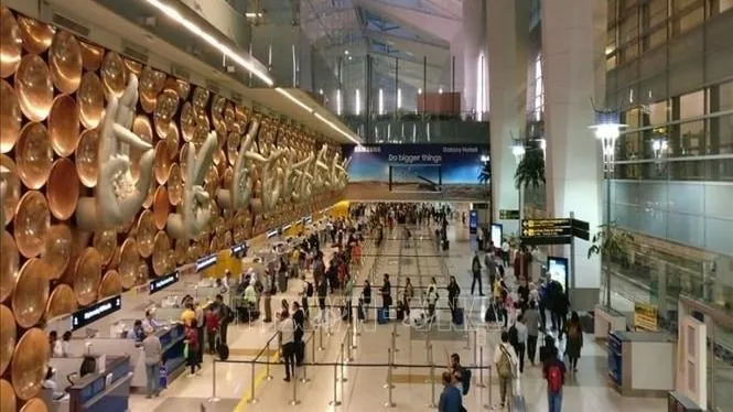 Sân bay quốc tế Delhi ở thủ đô New Delhi, Ấn Độ