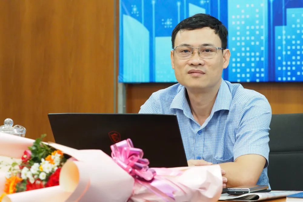 Ông Nguyễn Đức Chung, Phó Giám đốc Trung tâm Chuyển đổi số TPHCM, tại buổi giao lưu. Ảnh: HOÀNG HÙNG gen-o-Ông Nguyễn Đức Chung, Phó Giám đốc Trung tâm Chuyển đổi số TPHCM.jpg