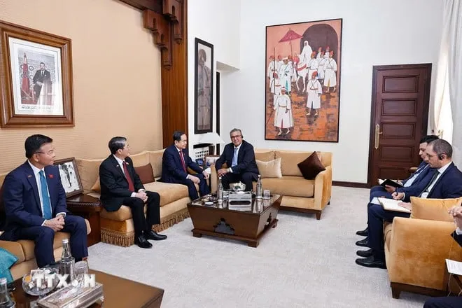 Chủ tịch Quốc hội Trần Thanh Mẫn hội kiến Thủ tướng Marocco Aziz Akhannouch tran thanh man 1.jpeg