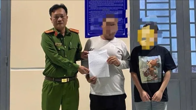 Công an xã Bến Cầu, tỉnh Tây Ninh giao em N.P.H cho gia đình