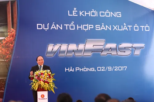 Vingroup khởi công Dự án Tổ hợp sản xuất ô tô VINFAST ảnh 1 Vingroup khởi công Dự án Tổ hợp sản xuất ô tô VINFAST ảnh 1