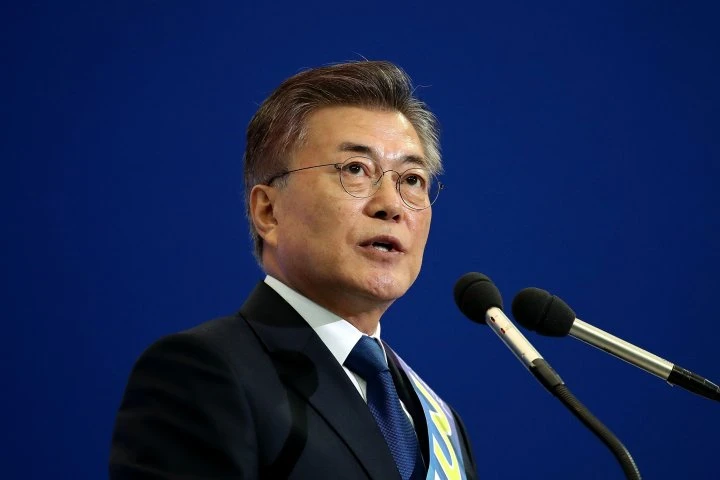 Tổng thống Hàn Quốc Moon Jae-in.