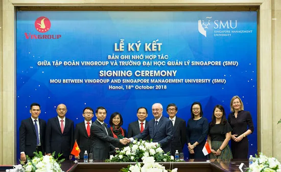 Vingroup và SMU hợp tác nâng cao năng lực quản trị