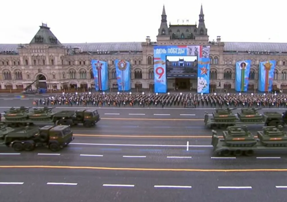 Xe chiến đấu  bộ binh không người lái Uran-9. Ảnh: Sputnik.