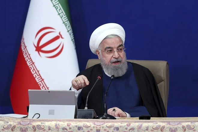 Tổng thống Iran Hassan Rouhani. Ảnh: AP