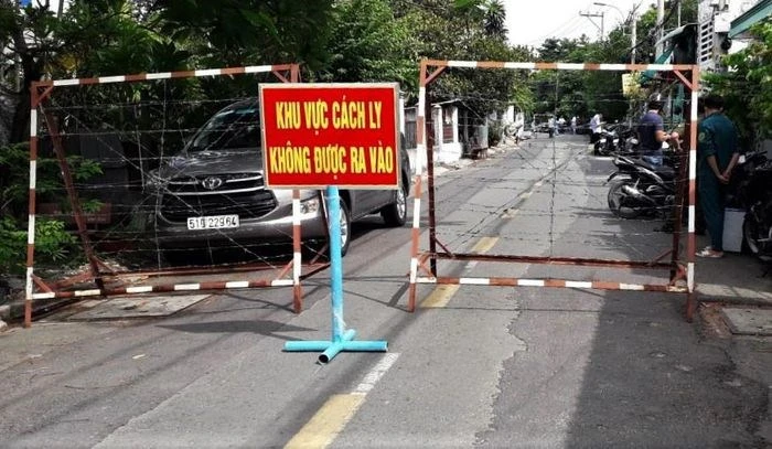 TPHCM thiết lập vùng phong tỏa tại 6 khu phố thuốc quận Bình Tân và huyện Hóc Môn từ 0h nagy2 20-6. Ảnh: HCDC.