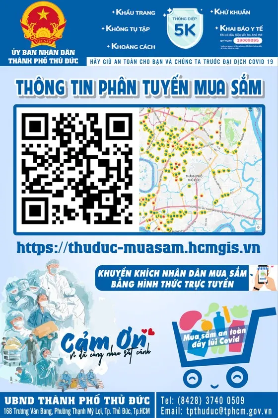 Người dân Thủ Đức quét mã QR tìm nơi mua sắm ảnh 1