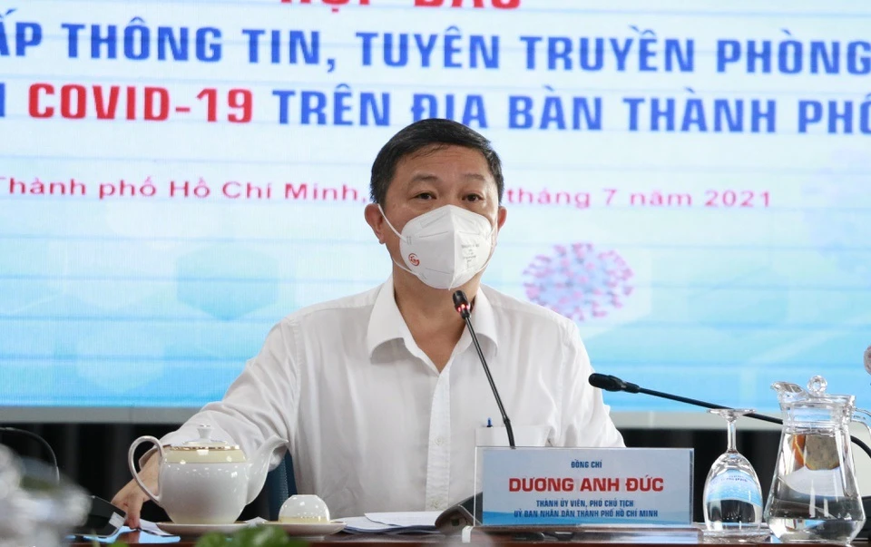 Phó Chủ tịch UBND TPHCM Dương Anh Đức. Ảnh: Zing