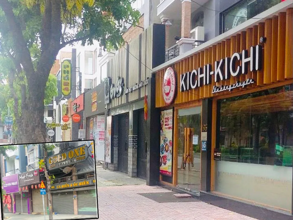 Ngày 13-9, loạt các quán ăn, nhà hàng tại TPHCM vẫn cửa đóng then cài. Ảnh: Đình Sơn