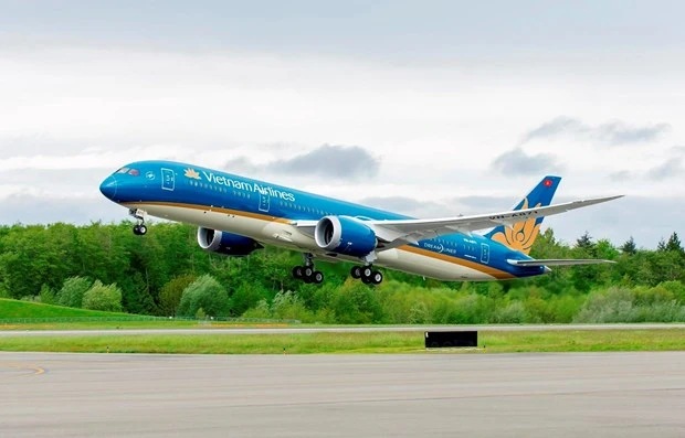 Máy bay của hãng hàng không Vietnam Airlines. Nguồn: Vietnam+