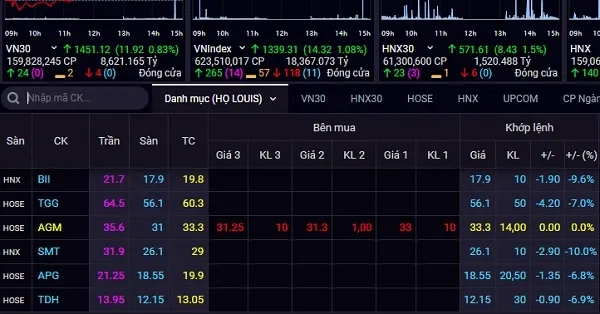 Cổ phiếu nhóm Louis  Phiên giao dịch 28/9 nhóm cổ phiếu liên quan dến Louis Holdings tiếp tục giảm sàn. Ảnh: SSI