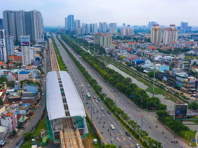 Tuyến Metro số 1 tại TPHCM.