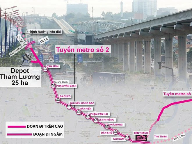 Giải phóng mặt bằng đạt gần 100%, tuyến metro số 2 vẫn phải lùi đích tới 2030