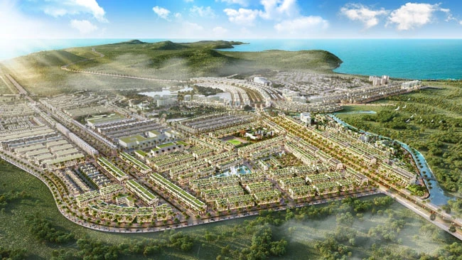 Meyhomes Capital Crystal City tiên phong mô hình “quận đổi mới sáng tạo”. Ảnh phối cảnh