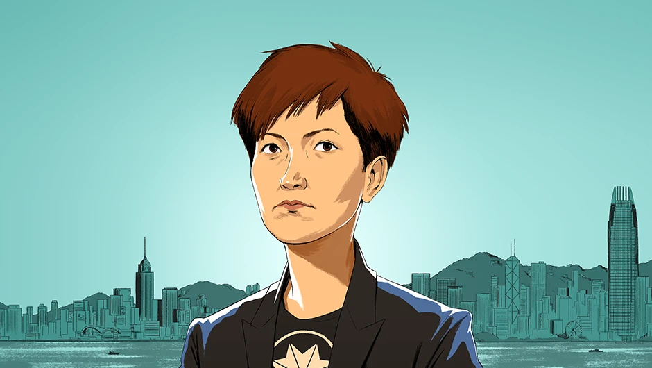 Denise Ho Wan-see, the Cantonese singer-turned-activist, is among the pioneering female leaders featured by the Nikkei Asian Review. (Illustration by Chuan Ming Ong)