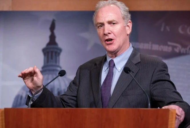 Thượng nghị sĩ Chris Van Hollen. (Ảnh: Bloomberg)