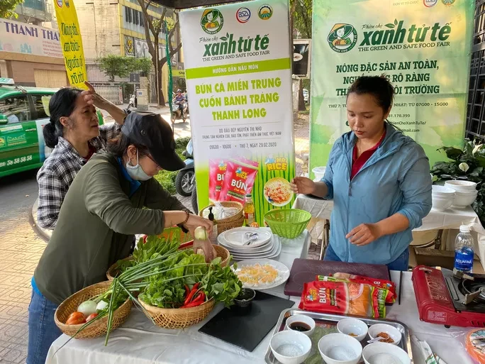 At the the Green and Safe Food Fair.