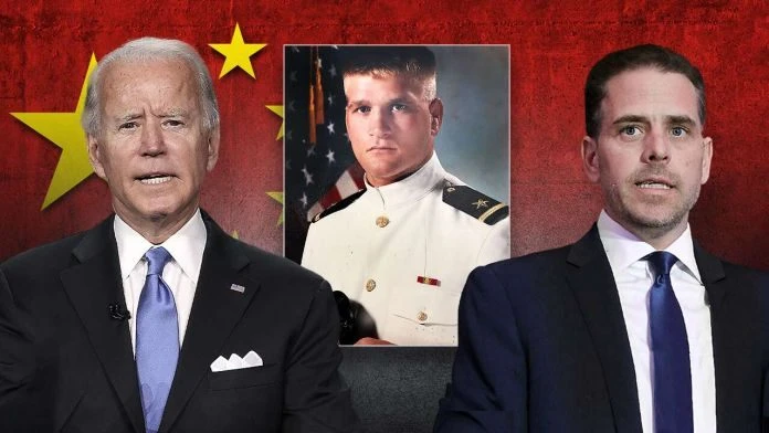 Tony Bobulinski (giữa) và cha con nhà Biden. Ảnh minh họa: Fox News