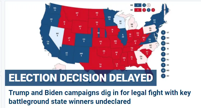 Cập nhật Bầu cử Mỹ: Pennsylvania chuyển sang xanh nhạt, chiến thắng ngày càng xa ông Trump ảnh 8 Cập nhật Bầu cử Mỹ: Pennsylvania chuyển sang xanh nhạt, chiến thắng ngày càng xa ông Trump ảnh 8