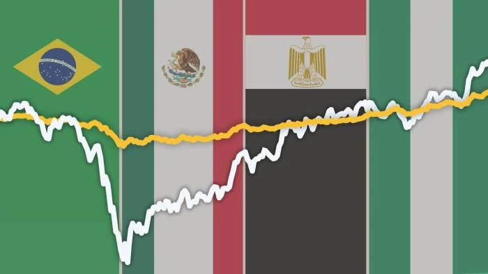 Emerging markets currencies and stocks have rallied as optimism over the emergence of Covid vaccines has soared © FT montage