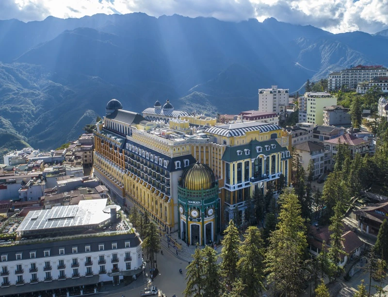 Hotel de la Coupole, an iconic hotel in Sa Pa in Lao Cai province. 