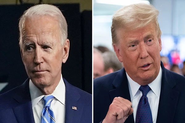 Tổng thống Joe Biden và người tiền nhiệm. Ảnh: The Hill