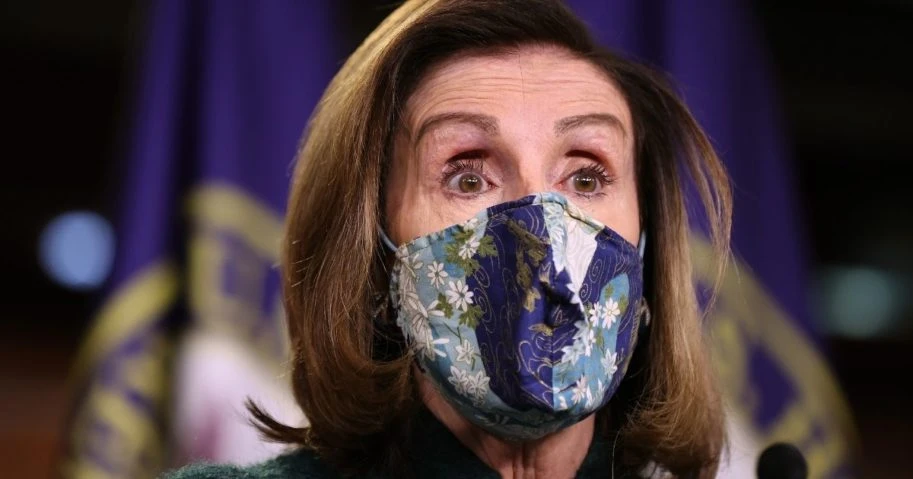 Speaker of the House Nancy Pelosi holds her weekly news conference in the U.S. Capitol Visitors Center Thursday in Washington, D.C. (Chip Somodevilla / Getty Images)