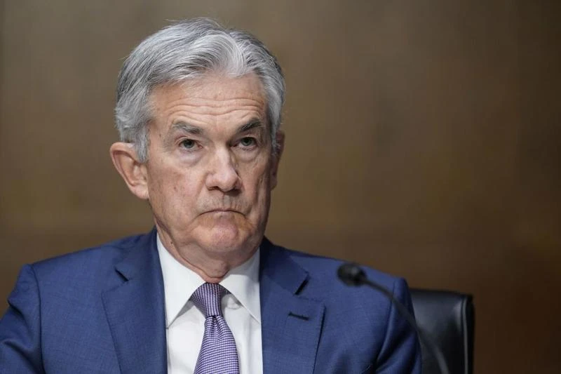 Chủ tịch Cục Dự trữ Liên bang Mỹ (Fed) Jerome Powell - Ảnh: Bloomberg.